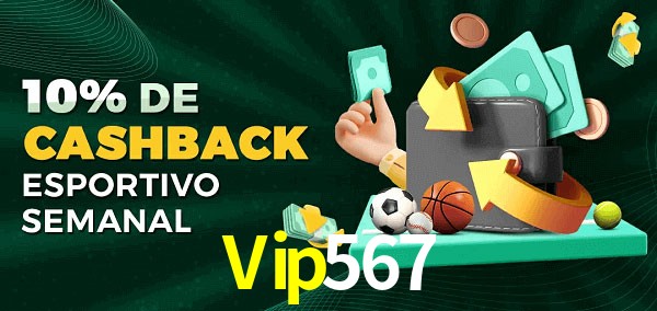 10% de bônus de cashback na Vip567